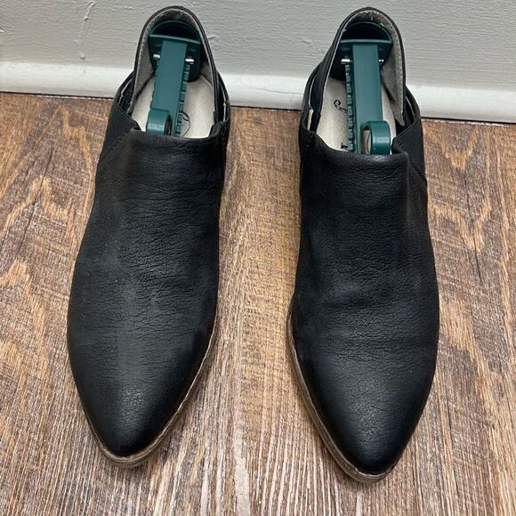 Free People x Lavorazione Artigiana Black Leather Ankle Bootie/Convertible Mules - Picture 2 of 16